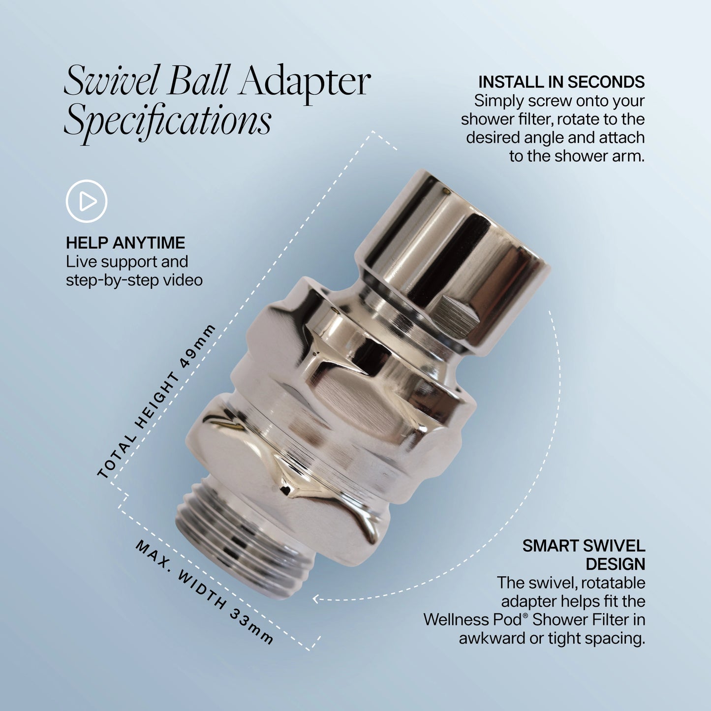 Swivel Ball Adapter