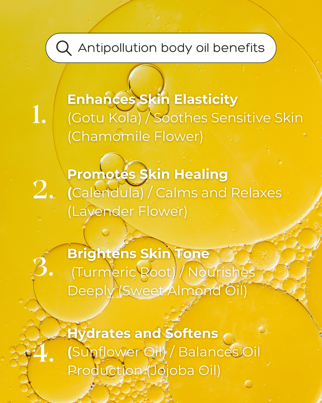 Organic Anti-Pollution Body Oil -